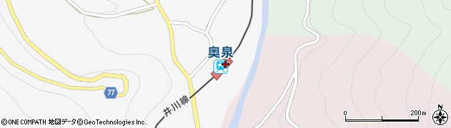 奥泉駅周辺の地図