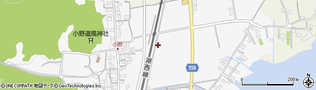 滋賀県大津市小野119周辺の地図