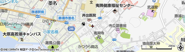 千葉県勝浦市出水1249周辺の地図