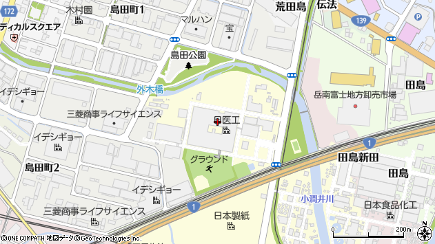 〒417-0036 静岡県富士市中河原９３番地の地図