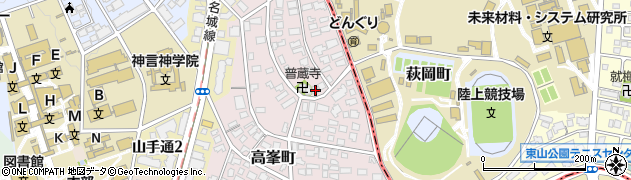 愛知県名古屋市昭和区高峯町47周辺の地図