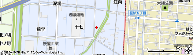 愛知県あま市七宝町伊福（十七）周辺の地図