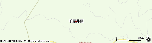岡山県新見市千屋井原周辺の地図
