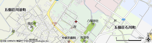 滋賀県東近江市五個荘塚本町158周辺の地図