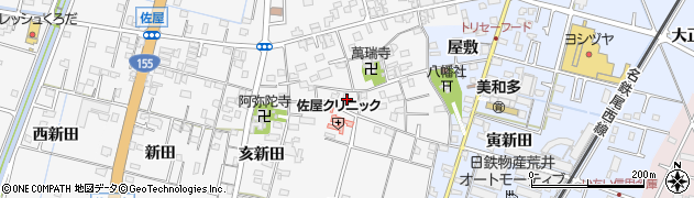愛知県愛西市佐屋町宅地周辺の地図