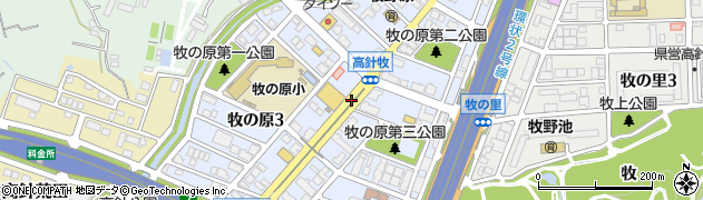 愛知県名古屋市名東区牧の原周辺の地図