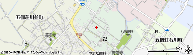 滋賀県東近江市五個荘塚本町周辺の地図