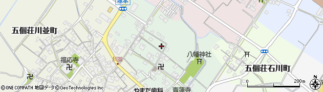 滋賀県東近江市五個荘塚本町218周辺の地図