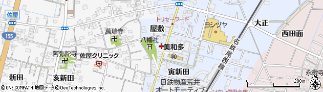 佐屋郵便局周辺の地図