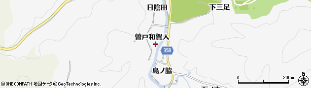愛知県豊田市中立町曽戸和賀入周辺の地図