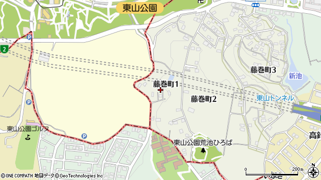 〒465-0075 愛知県名古屋市名東区藤巻町の地図