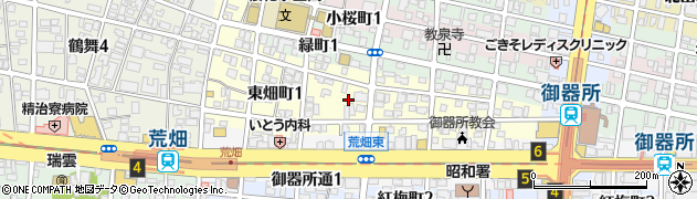 愛知県名古屋市昭和区東畑町周辺の地図