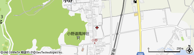 滋賀県大津市小野1030周辺の地図