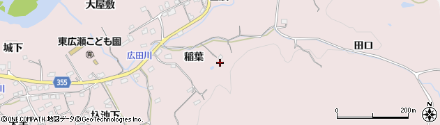 愛知県豊田市東広瀬町（並松）周辺の地図