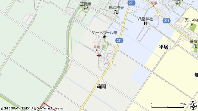 〒529-1324 滋賀県愛知郡愛荘町苅間の地図