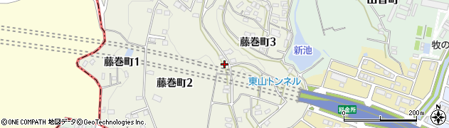 愛知県名古屋市名東区藤巻町周辺の地図