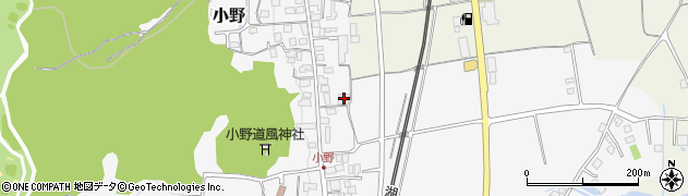 滋賀県大津市小野1032周辺の地図