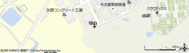 愛知県豊田市篠原町（切山）周辺の地図