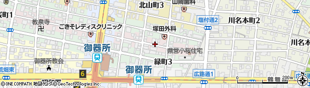 愛知県名古屋市昭和区小桜町周辺の地図