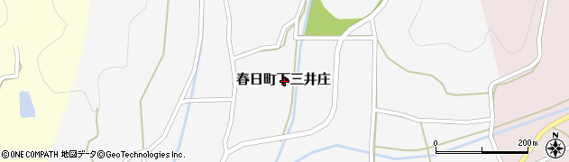 兵庫県丹波市春日町下三井庄周辺の地図