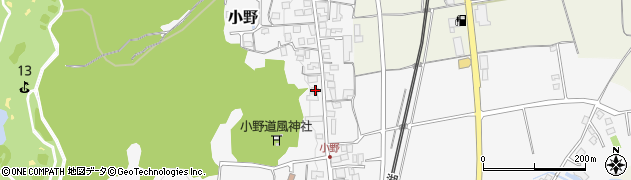 滋賀県大津市小野1205周辺の地図