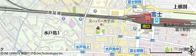 静岡県富士市水戸島元町周辺の地図
