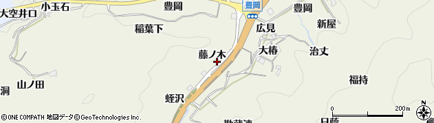 愛知県豊田市富岡町（藤ノ木）周辺の地図