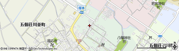 滋賀県東近江市五個荘塚本町267周辺の地図
