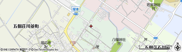 滋賀県東近江市五個荘塚本町213周辺の地図