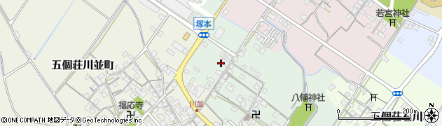 滋賀県東近江市五個荘塚本町269周辺の地図
