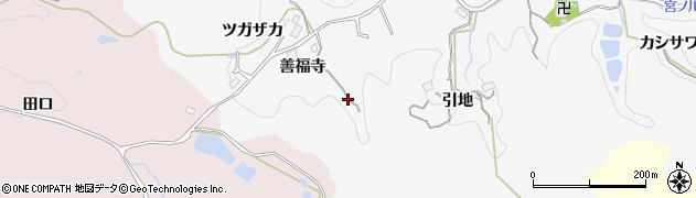 愛知県豊田市小峯町（善福寺）周辺の地図