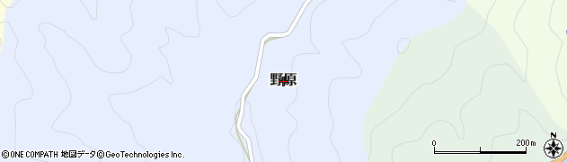 岡山県美作市野原周辺の地図