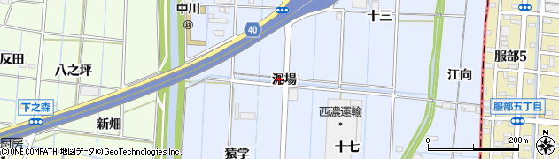 愛知県あま市七宝町伊福（泥場）周辺の地図