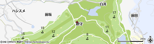 愛知県豊田市小峯町鎮守周辺の地図