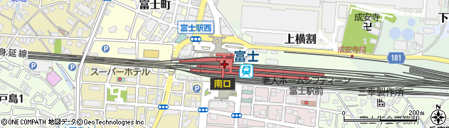 富士駅周辺の地図