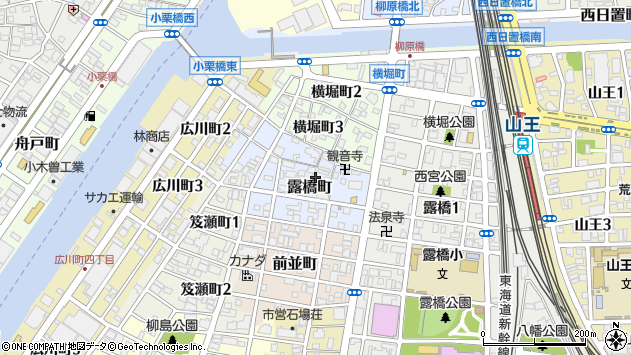 〒454-0028 愛知県名古屋市中川区露橋町の地図