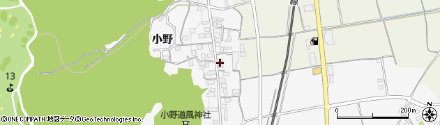 滋賀県大津市小野1039周辺の地図