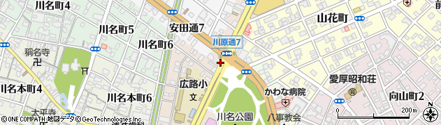 愛知県名古屋市昭和区川原通7丁目周辺の地図