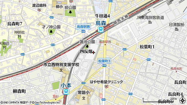 〒454-0819 愛知県名古屋市中川区烏森町の地図