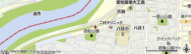 愛知県名古屋市中村区岩塚町（西起）周辺の地図