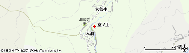 愛知県豊田市菅生町堂ノ上周辺の地図