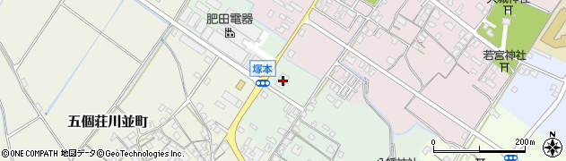 滋賀県東近江市五個荘塚本町279周辺の地図