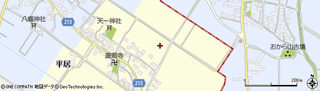 滋賀県愛荘町（愛知郡）畑田周辺の地図