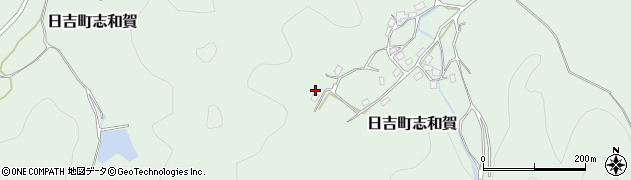 京都府南丹市日吉町志和賀（奥ノ谷）周辺の地図