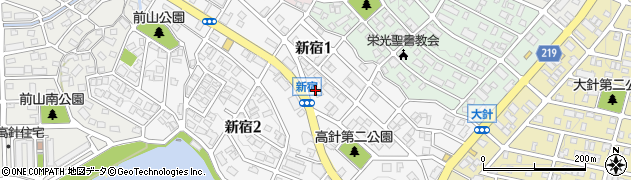 ほぐし処・福路名東　新宿店周辺の地図