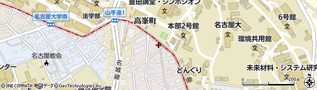 愛知県名古屋市昭和区高峯町19周辺の地図