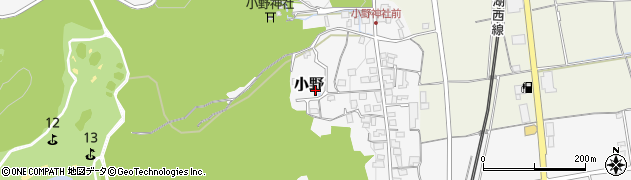 滋賀県大津市小野1125周辺の地図