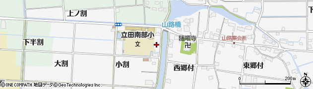 愛知県愛西市山路町小割5周辺の地図