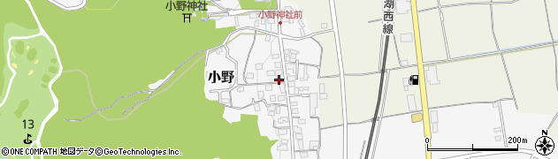 滋賀県大津市小野1143周辺の地図