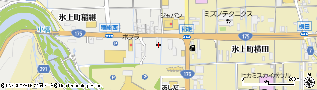 兵庫県丹波市氷上町稲継264周辺の地図